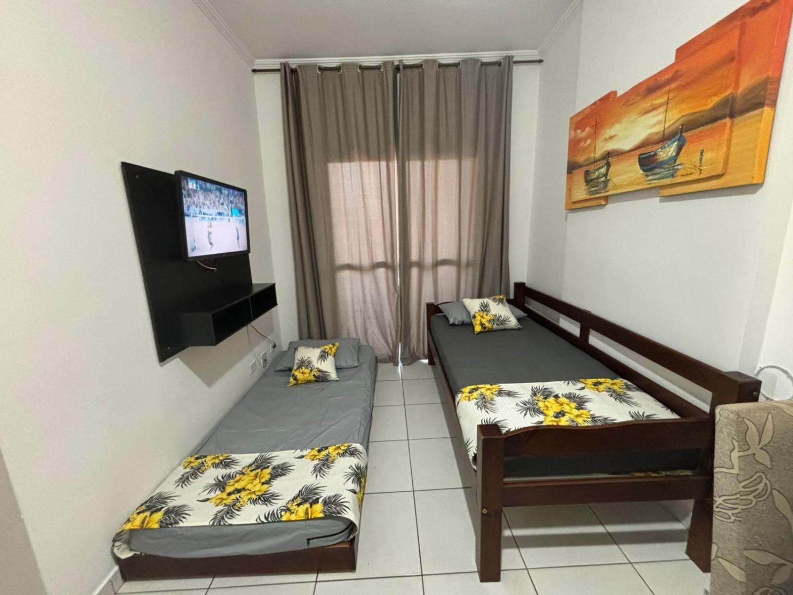 Lindo Apto 300M Praia Da Ocian E Centro - Vista Mar- Varanda Sacada - Wi-Fi 300 Mbps - Vaga De Garagem - Acomoda Ate 6 Pessoas Daire Praia Grande Dış mekan fotoğraf