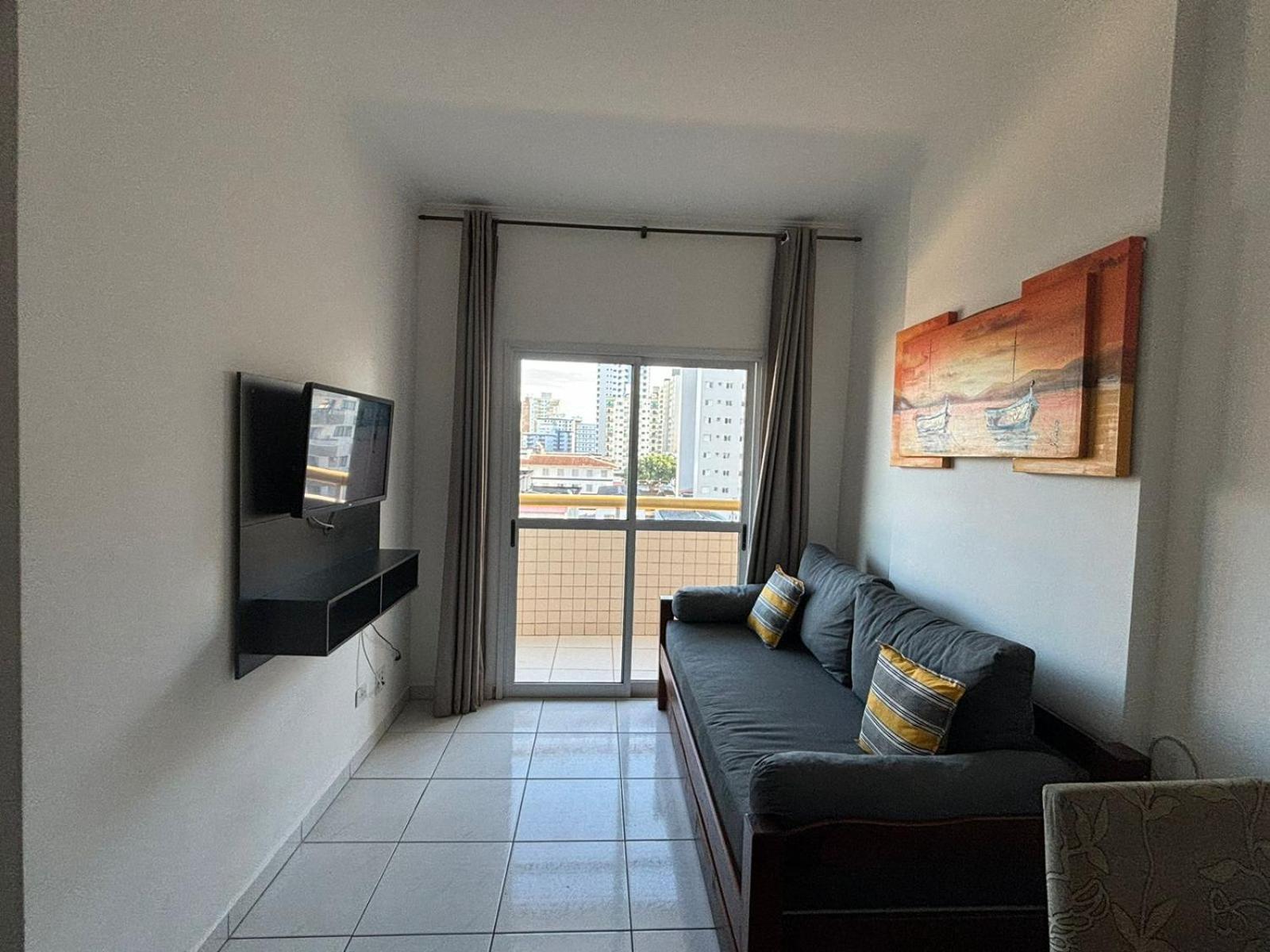 Lindo Apto 300M Praia Da Ocian E Centro - Vista Mar- Varanda Sacada - Wi-Fi 300 Mbps - Vaga De Garagem - Acomoda Ate 6 Pessoas Daire Praia Grande Dış mekan fotoğraf