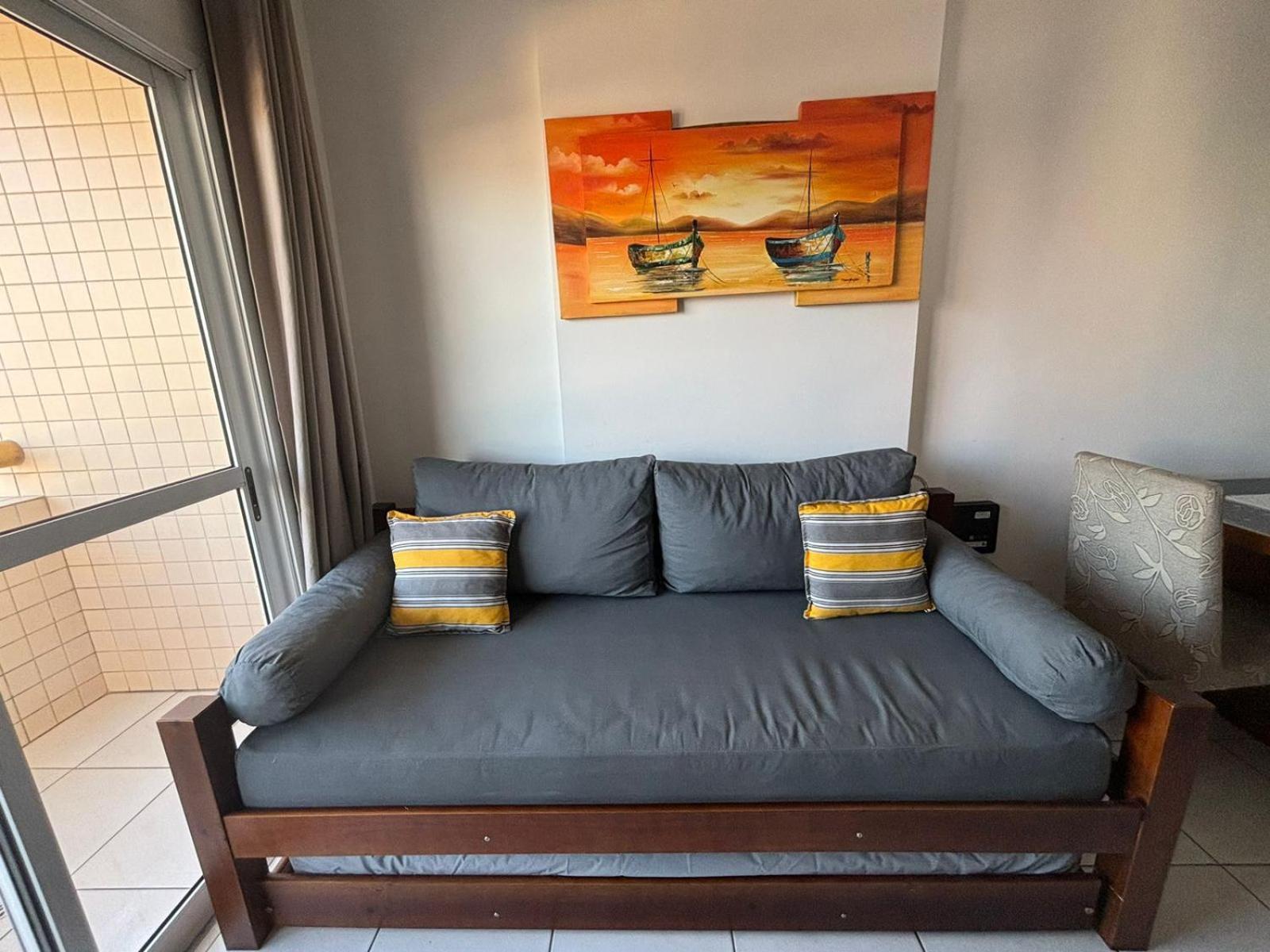 Lindo Apto 300M Praia Da Ocian E Centro - Vista Mar- Varanda Sacada - Wi-Fi 300 Mbps - Vaga De Garagem - Acomoda Ate 6 Pessoas Daire Praia Grande Dış mekan fotoğraf