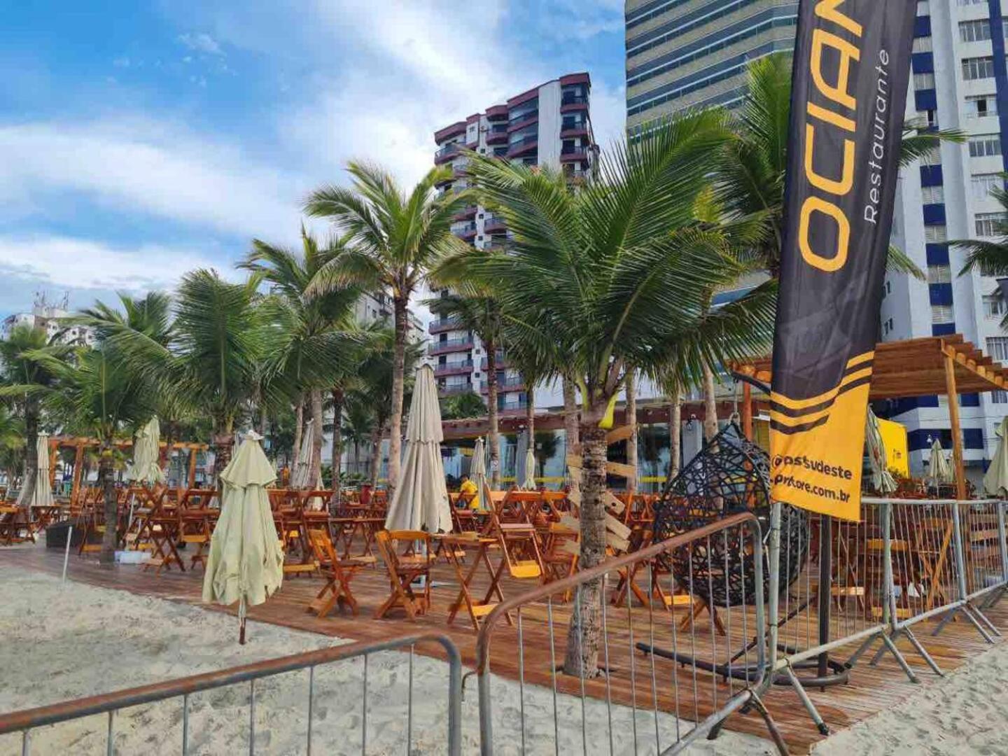 Lindo Apto 300M Praia Da Ocian E Centro - Vista Mar- Varanda Sacada - Wi-Fi 300 Mbps - Vaga De Garagem - Acomoda Ate 6 Pessoas Daire Praia Grande Dış mekan fotoğraf