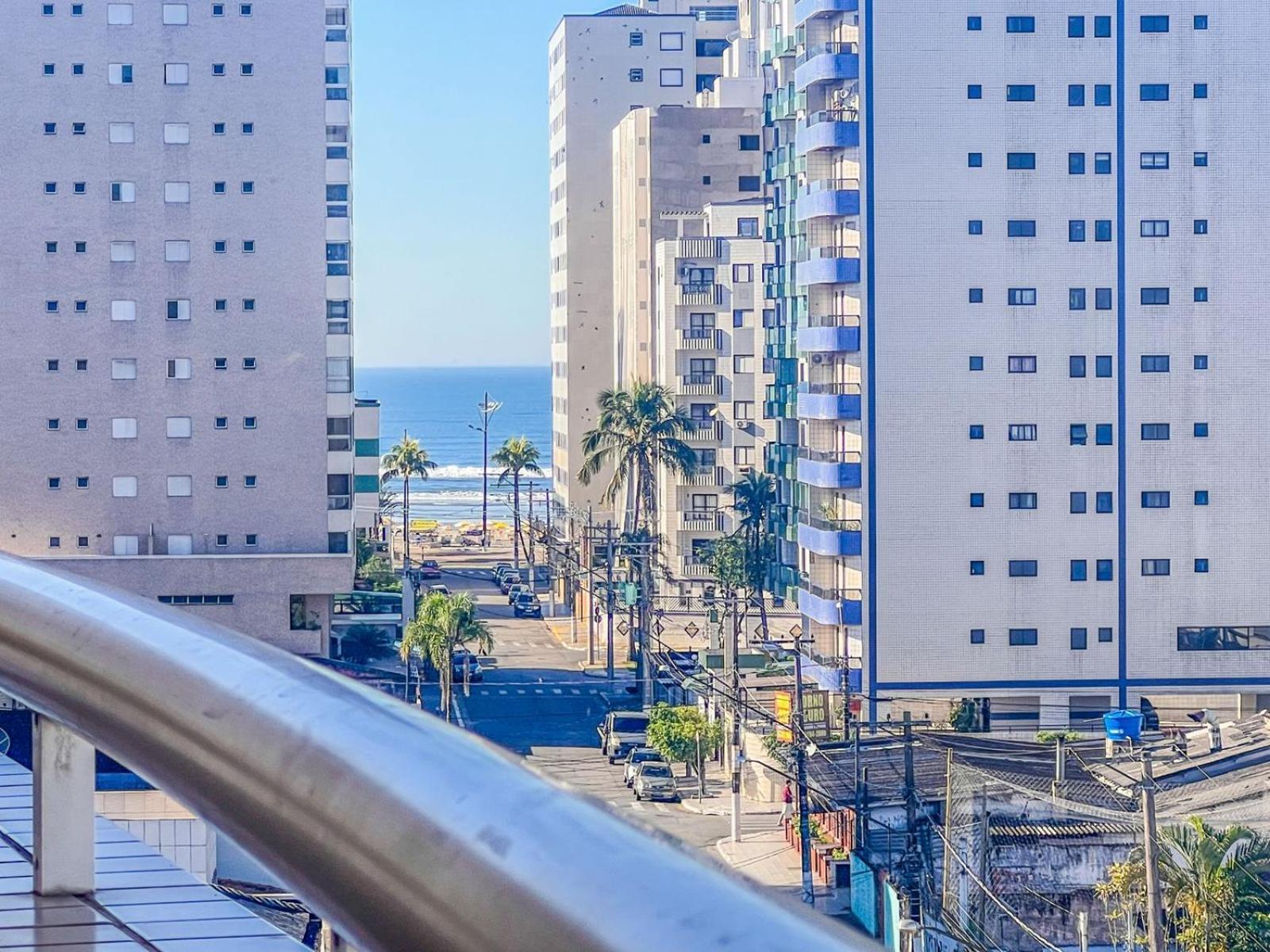 Lindo Apto 300M Praia Da Ocian E Centro - Vista Mar- Varanda Sacada - Wi-Fi 300 Mbps - Vaga De Garagem - Acomoda Ate 6 Pessoas Daire Praia Grande Dış mekan fotoğraf